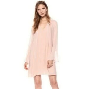 BCBGeneration Blush pink long sleeve mini dress